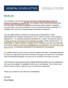 Professional Cover Letter Examples for Job Seekers in 2023