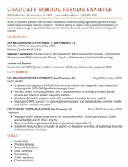 How To Write A Grad School Resume With Examples Template 