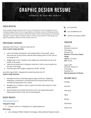 Graphic Design Resume Examples Expert Writing Tips