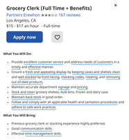 Grocery Store Resume