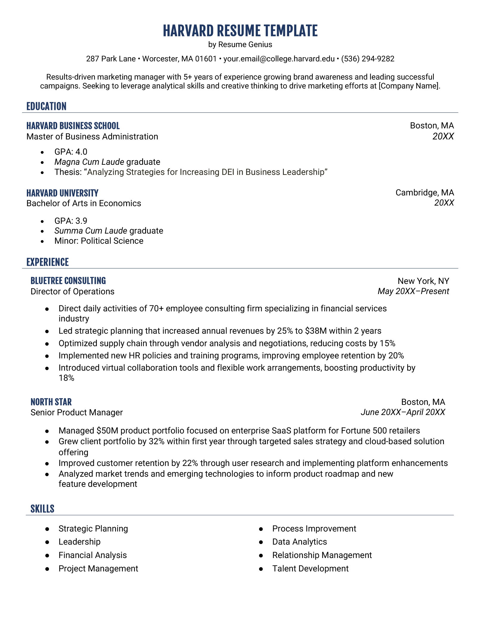 how-to-use-the-harvard-resume-template-guide-and-examples