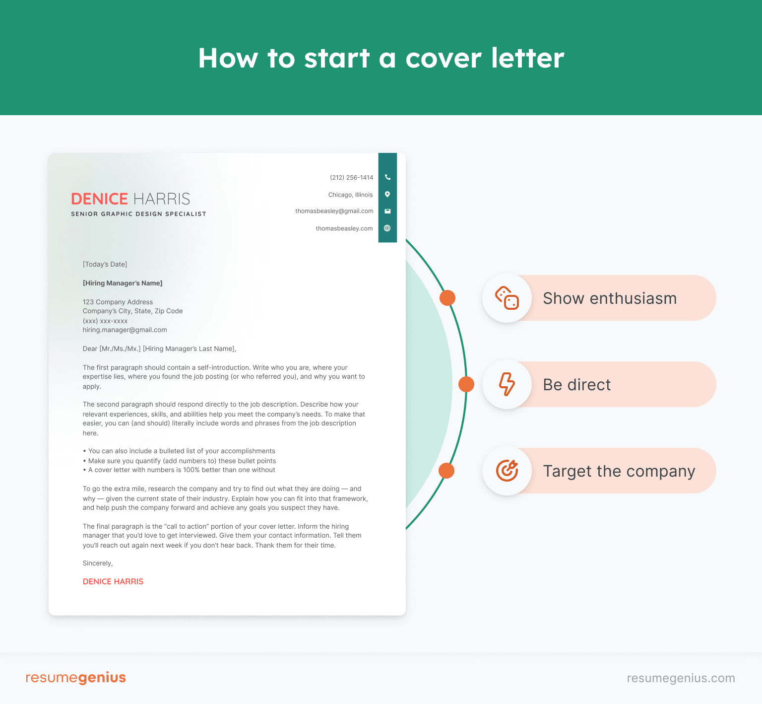 opening lines of a cover letter