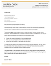 Hybrid Modern Cover Letter Template, Yellow Color