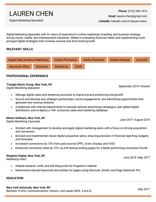 resume templates download for word
