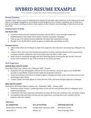 Hybrid Resume Template 2025 Audrey Copley