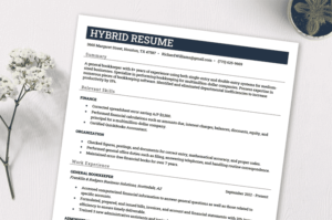 Hybrid Resume Format Examples - Hybrid Resume Format 300x199