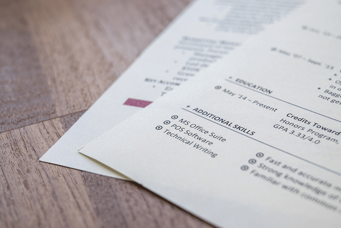 5+ Best Resume Paper Types