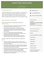 Janitor Resume Sample 5 Expert Writing Tips