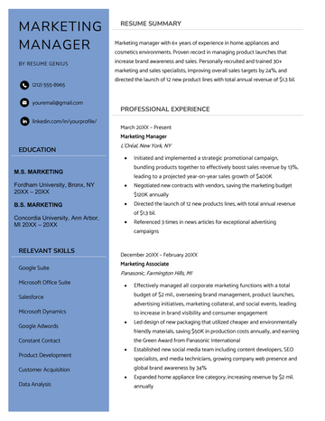 Business Development Manager Examples & Writing Tips