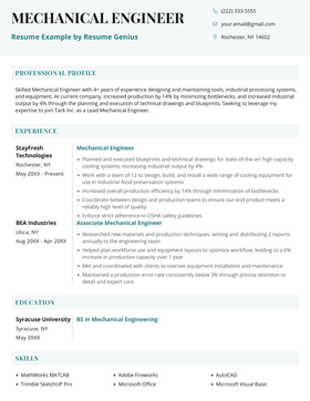 Engineering resume template