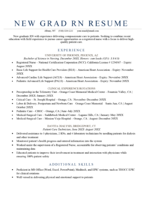 Entry level nurse practitioner resume examples