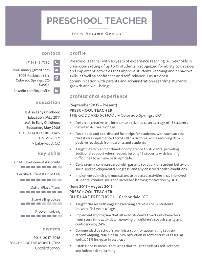 preschool-teacher-resume-samples-writing-guide-resume-genius