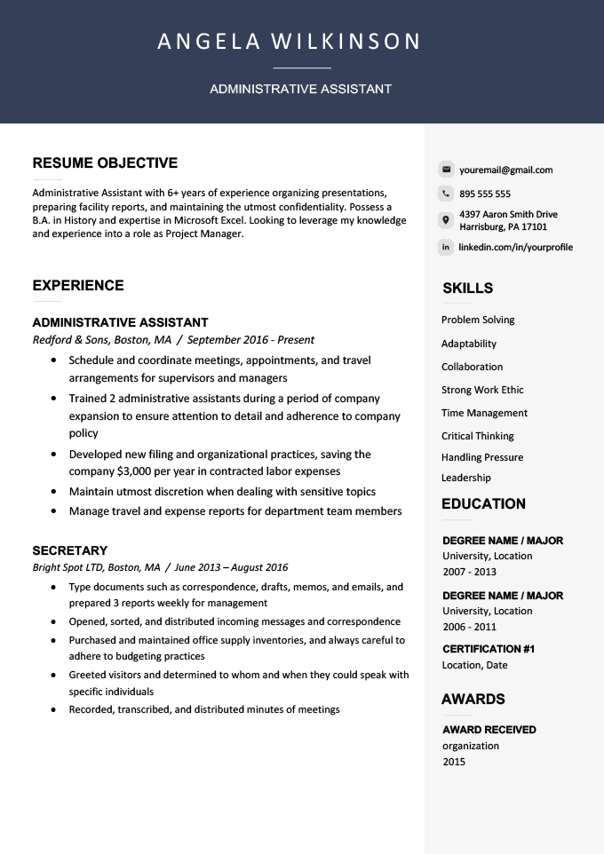 8 Best Resume Layout Examples For 2021 Resume Genius