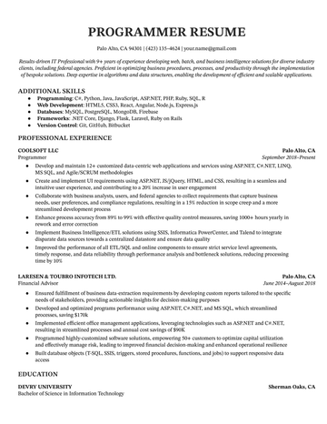 Entry-Level Software Engineer Resume [Sample & Writing Tips]