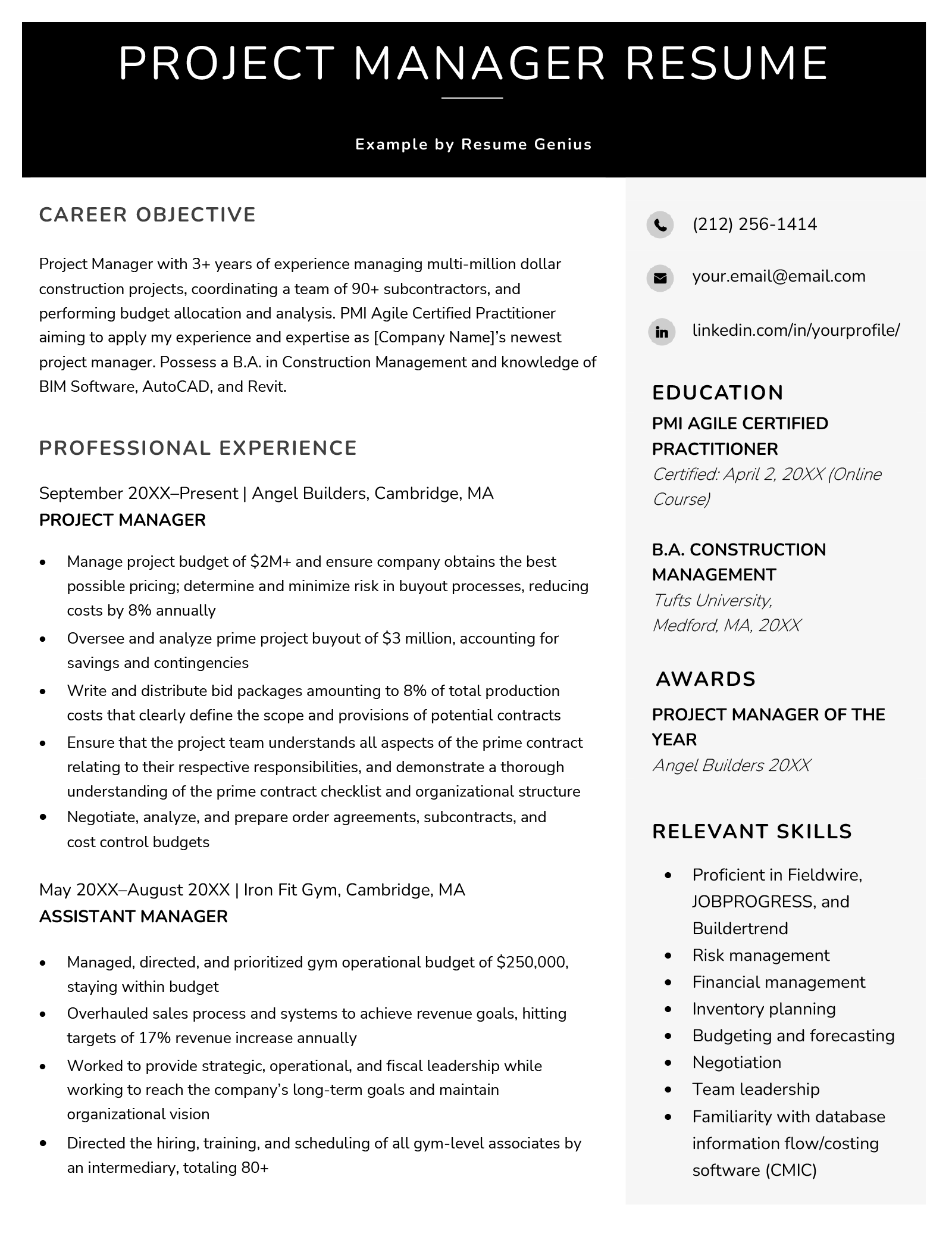 project-manager-resume-examples-writing-guide