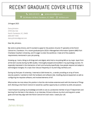 Cover Letter Examples For Recent College Graduates Fo Vrogue co