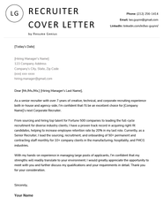 Cover Letter For Recruiter Razv4n b