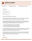The "Research" CV cover letter in red