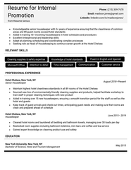 How To Write A Resume For An Internal Position Examples 2022 