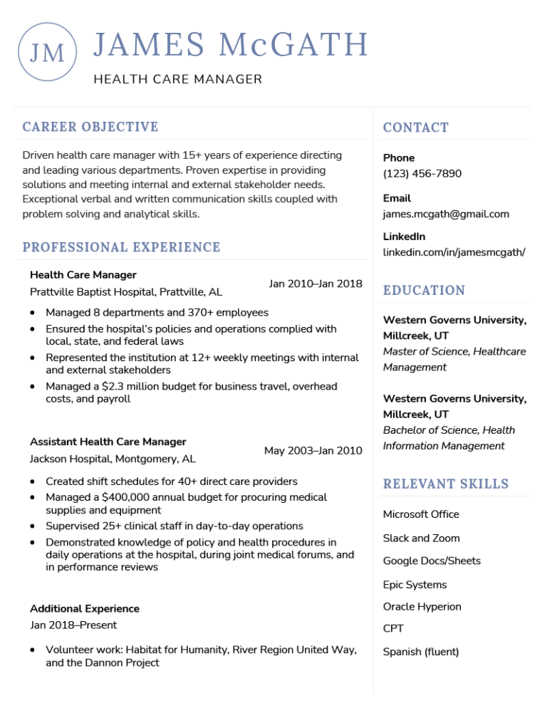 Resume for Older Workers: Examples for 25+ Years' Experience