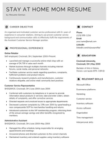 Example of a stay at home mom resume.
