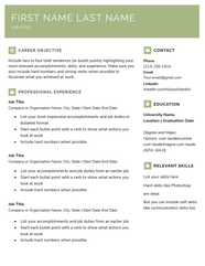 6+ Downloadable Blank Resume Templates