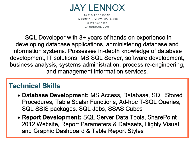 How To List Technical Skills On A Resume 10 Examples