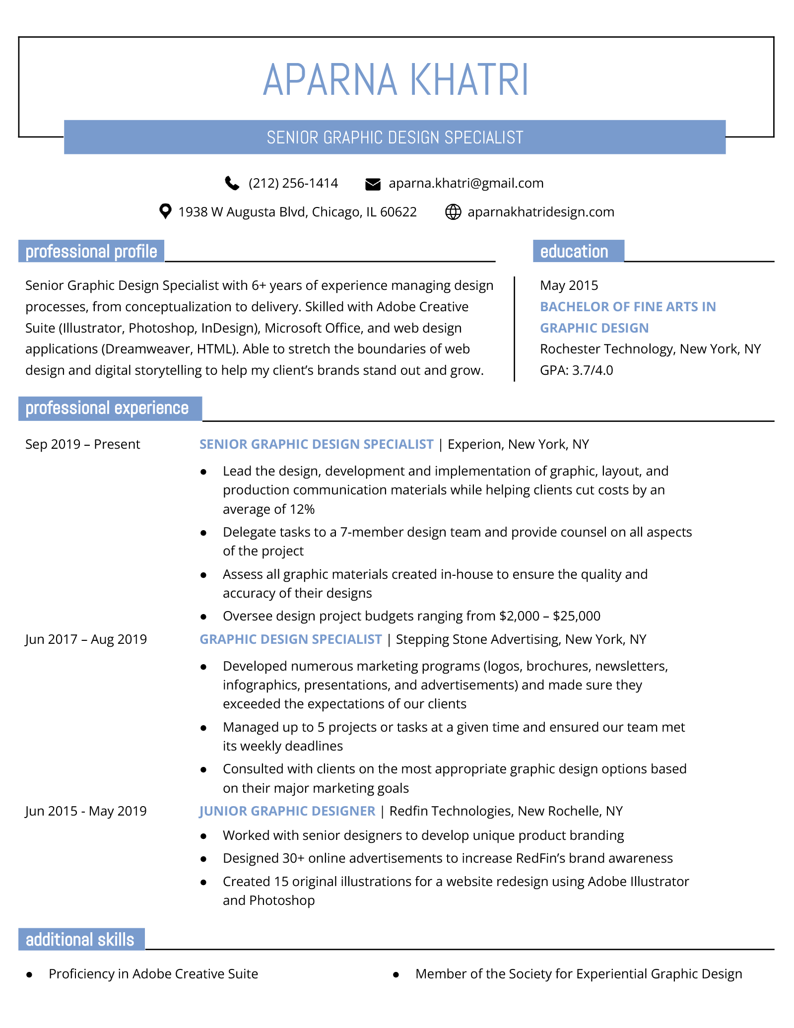 Windsor Google Docs Resume Template