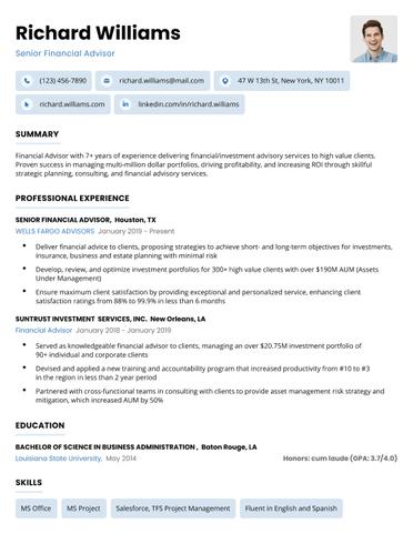 resume sample guide