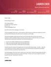 Our "Aesthetic" cover letter template in brown.