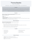Black Apprentice Resume Template