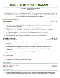 12 Banking Resume Examples, Template, & Writing Guide