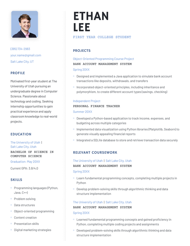 base-resume-template-blue