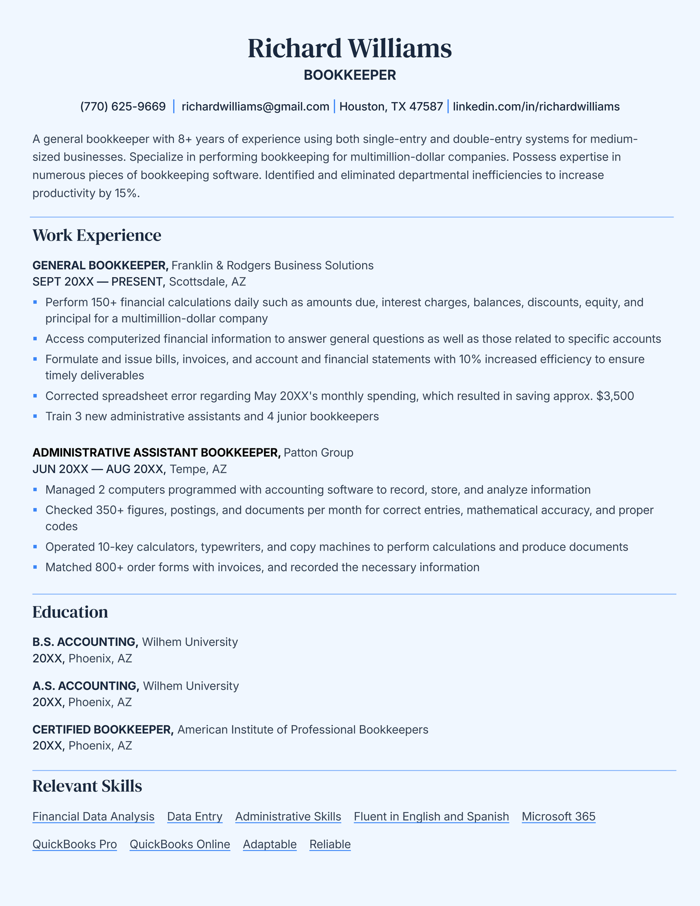 The Base ATS-friendly resume template.