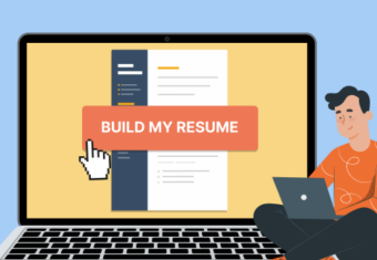 A jobseeker trying different online AI resume builders to write a resume with AI