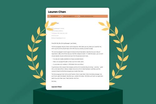 cover letter examples recruiter