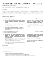 Business Development Examples