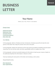 8 Business Letter Examples Business Letter Format Guide