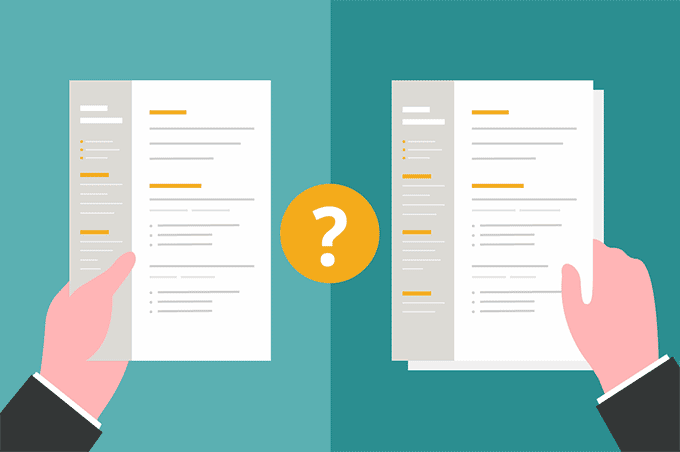 Image illustrating the question can a resume be 2 pages?