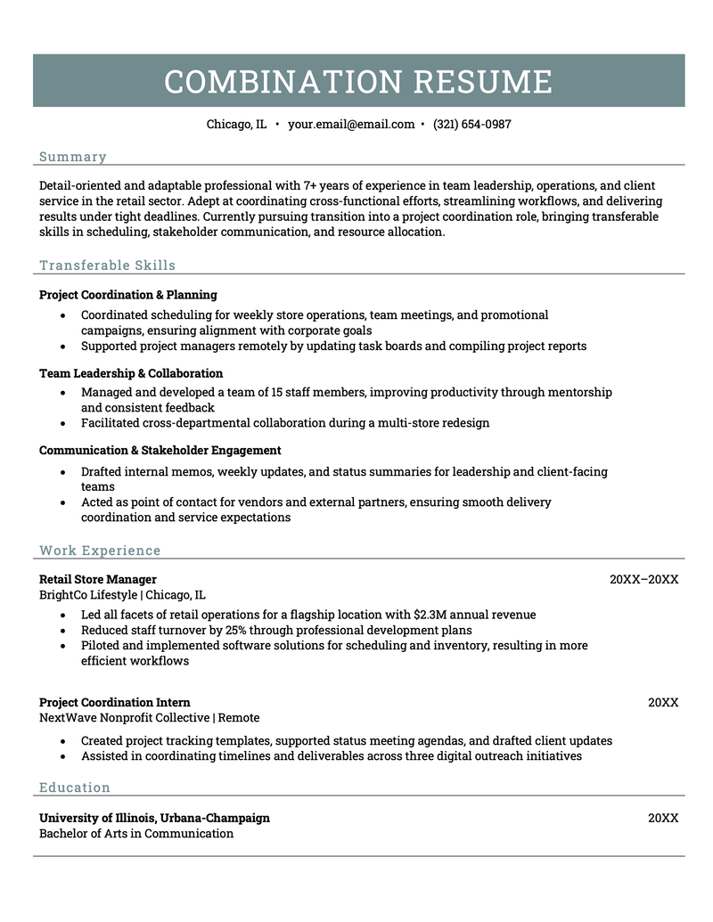 How to Write a Career Change Resume (Guide & Examples)