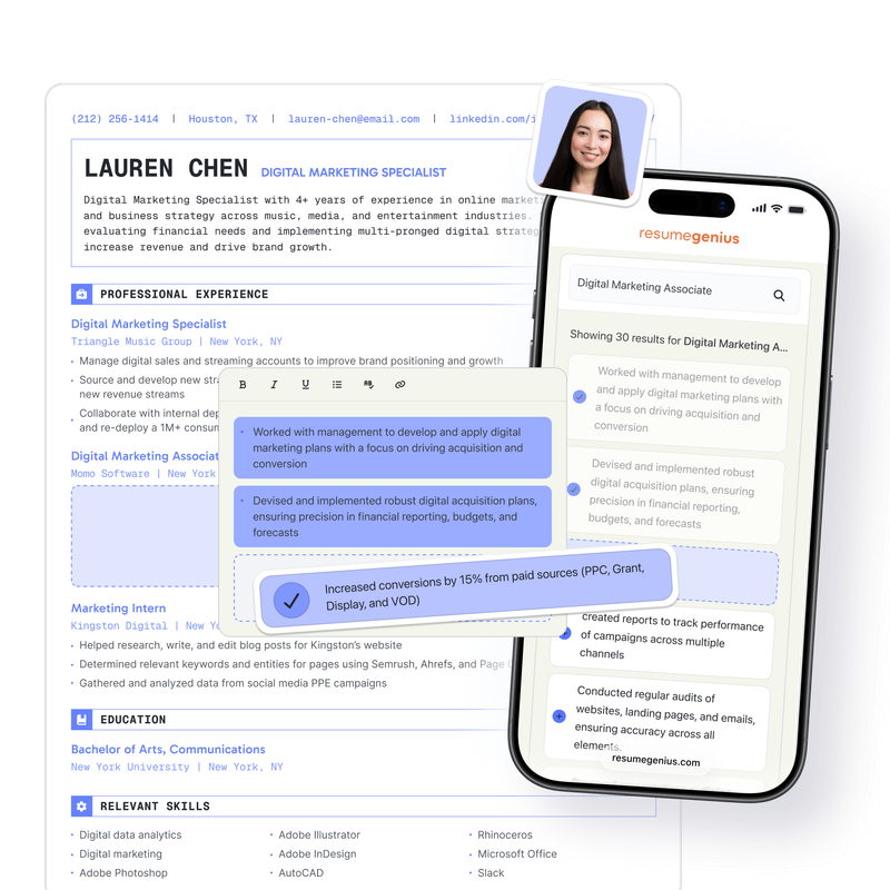 Resume builder illustration