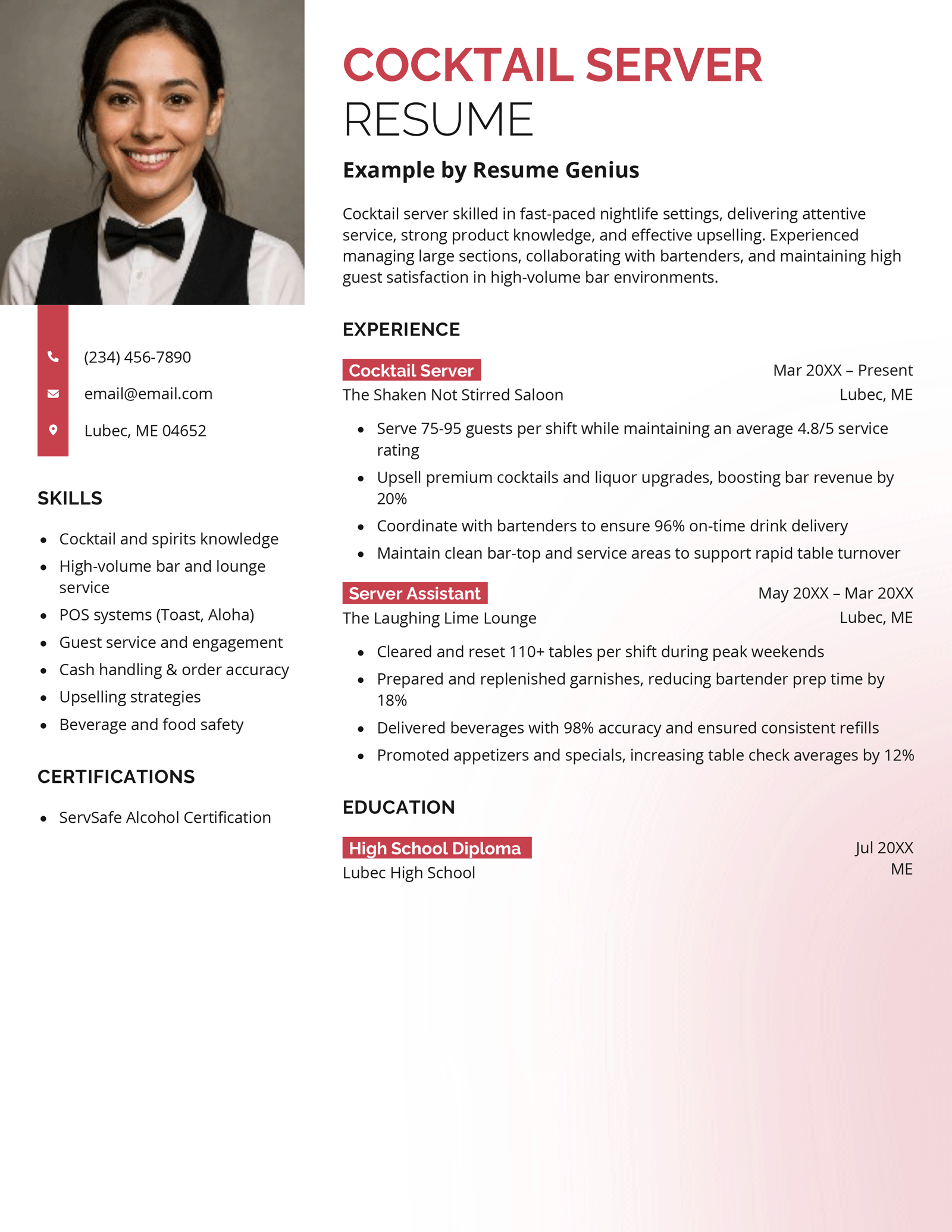 12 Server Resume Examples [with Skills & Hiring Trend Info]