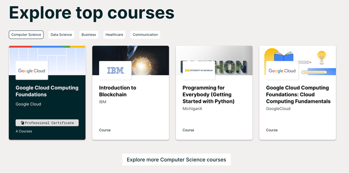 A selection of free courses