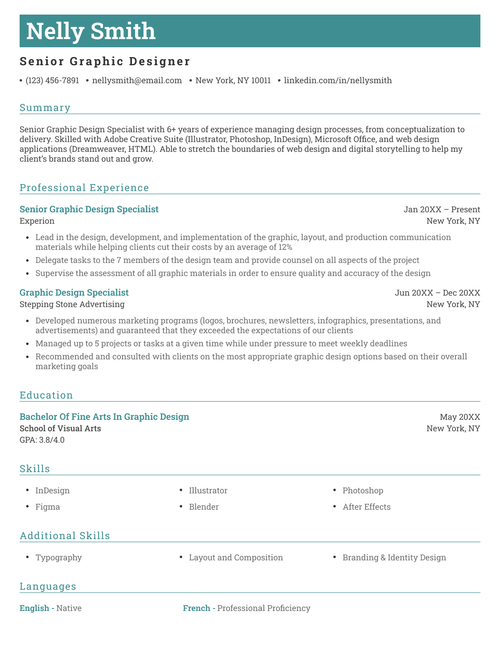 connery-resume-builder-template-common-teal