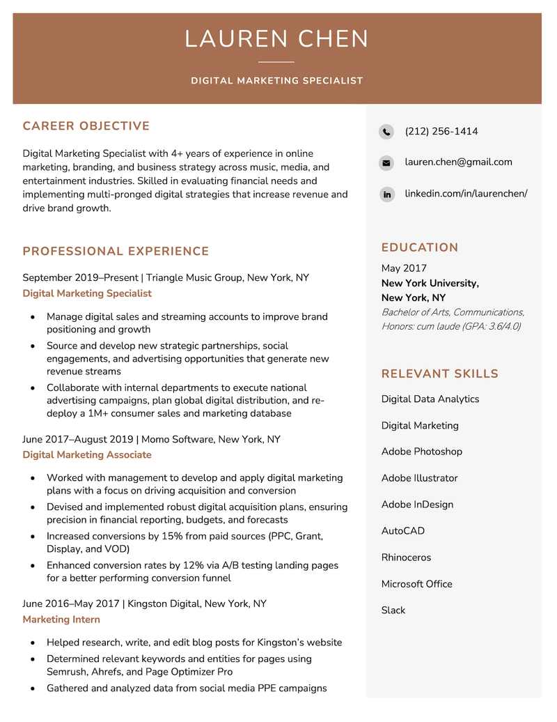 25  Free Resume Templates for Microsoft Word