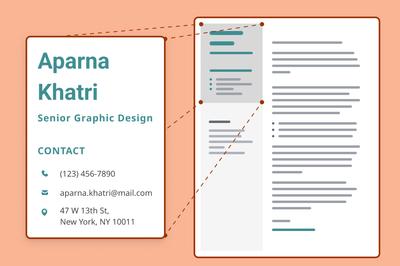A graphic of the header section of a cover letter.
