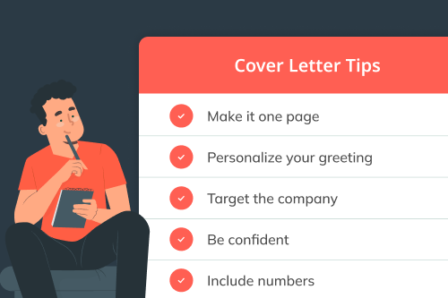 hero image that portrays five important cover letter tips for job seekers