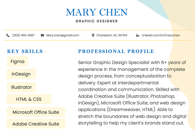 Un exemple de design créatif remarquable pour un CV