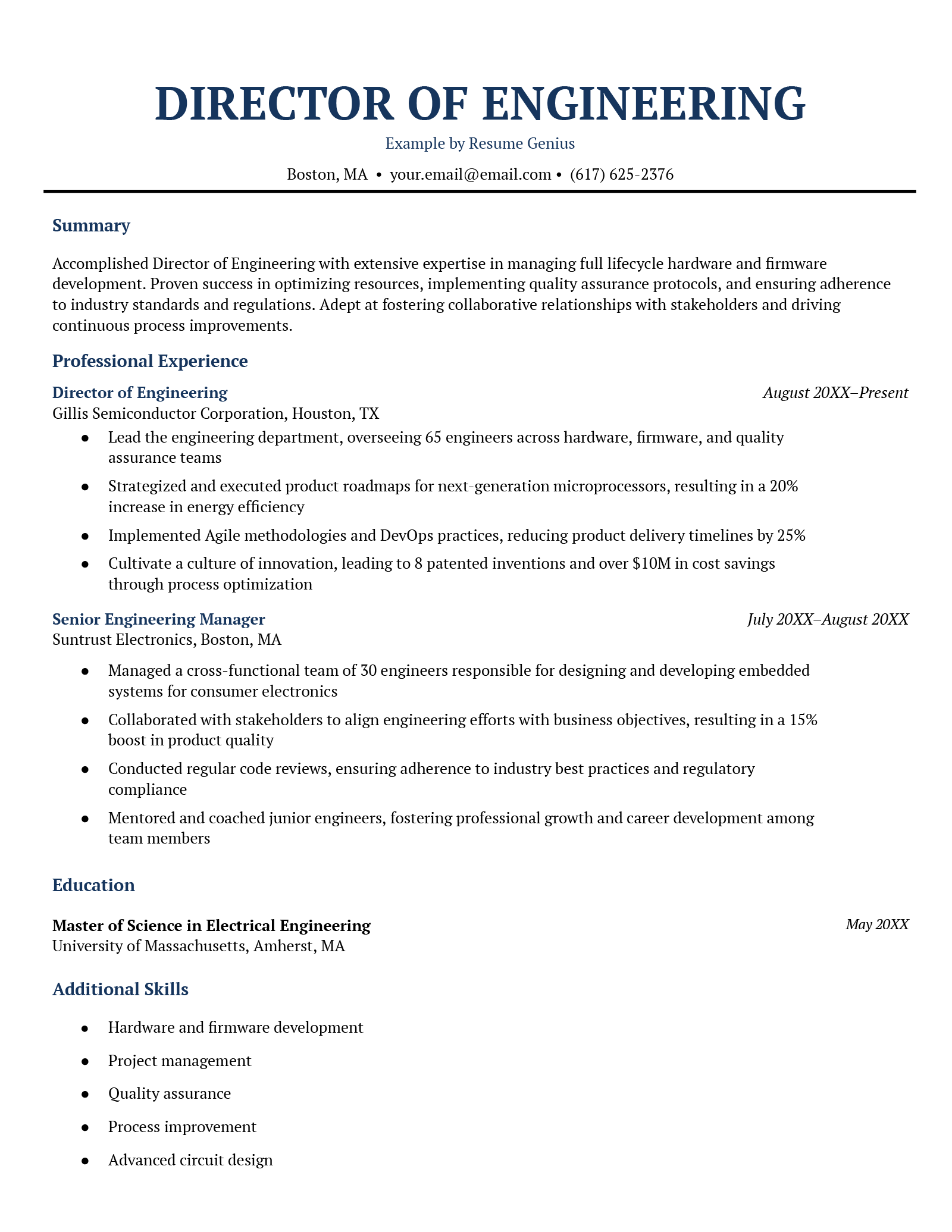 8 Director Resume Examples & Writing Guide For 2024