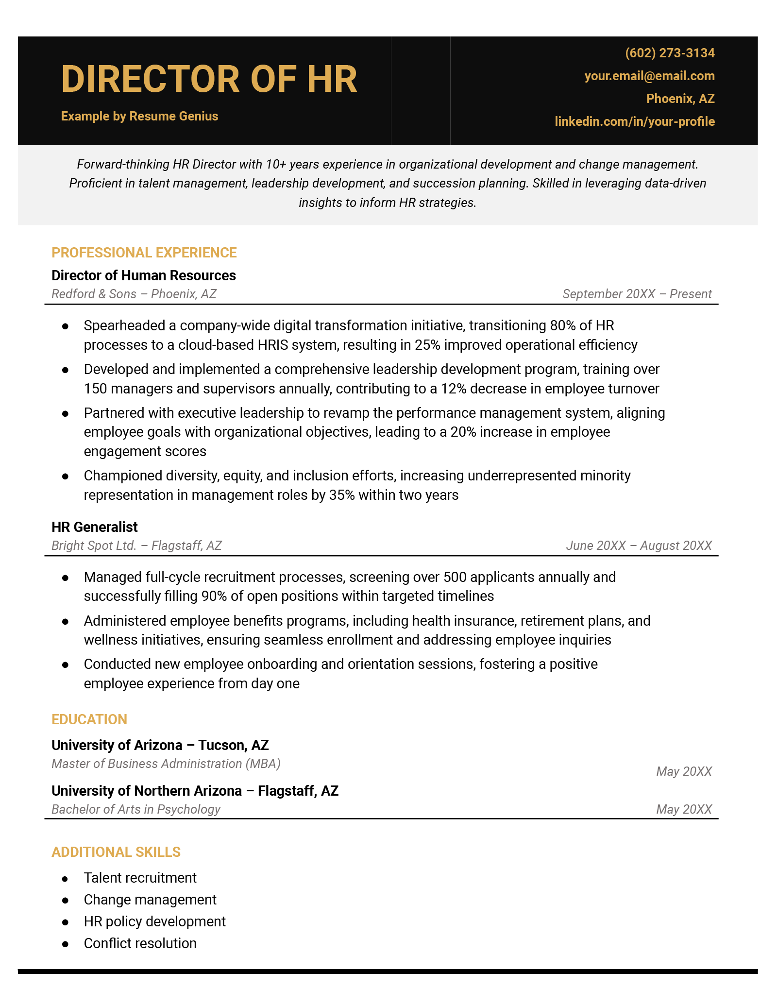 20 Director Resume Examples & Writing Guide for 20